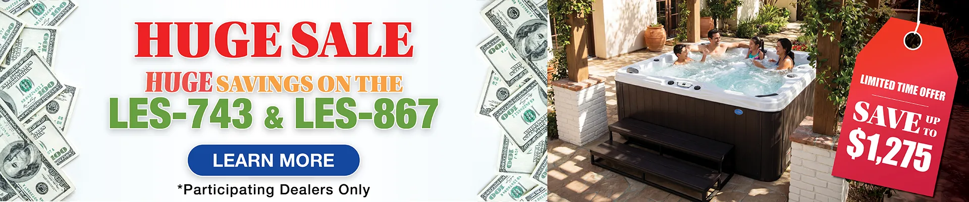 Calspas hot tub being used in a family setting - Moore